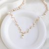 Bridal Necklace Handmade Pearl Real Freshwater Wedding Jewelry